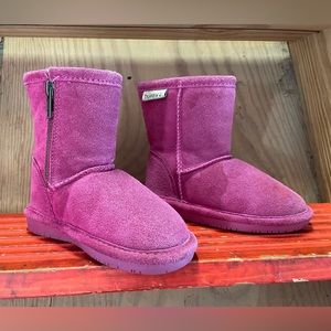 Bearpaw Emma toddler sherpa boots with zipper